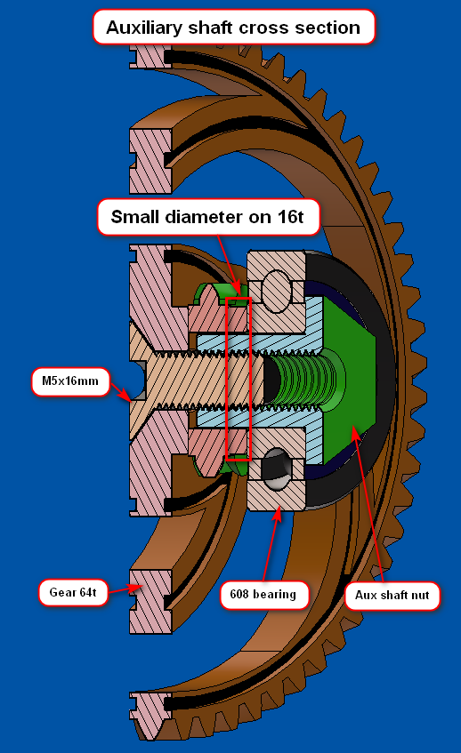 Miniatura 10 do modelo 3D Planetary gear clock - Self adjusting