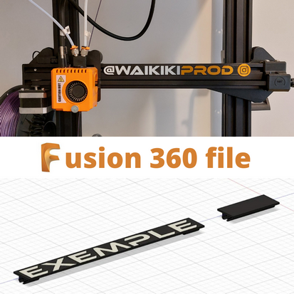 Tuto - Créer ses propres plaques décorative de profilés aluminium - Fusion 3D File