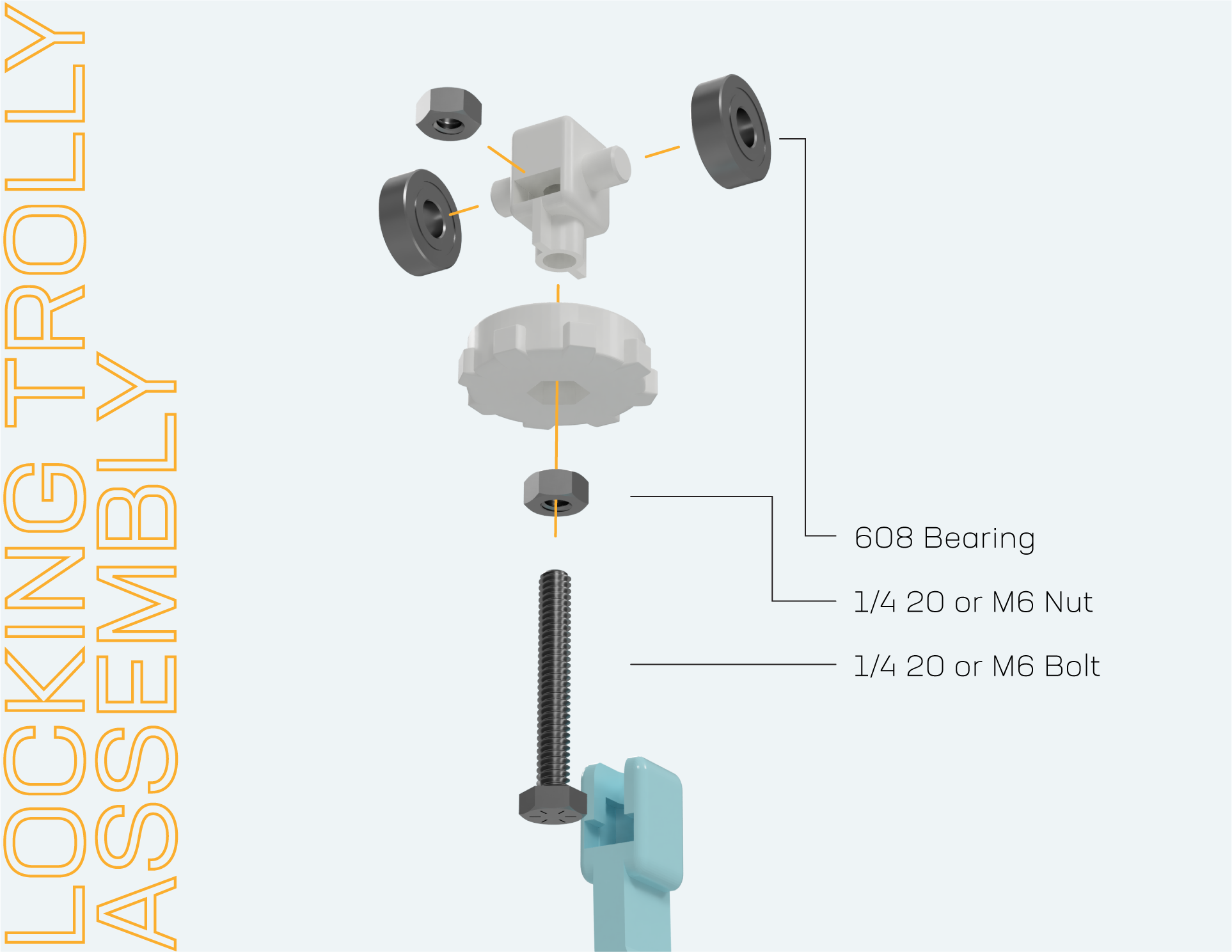 Ring Hooks for Rockler Ceiling Track System