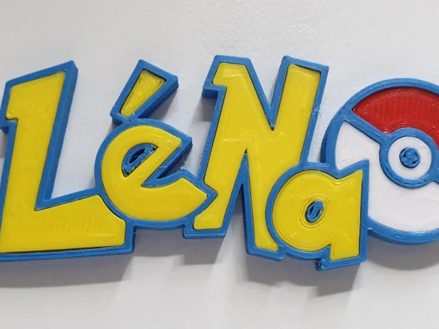 Name Tag Pokemon-Style, multi color