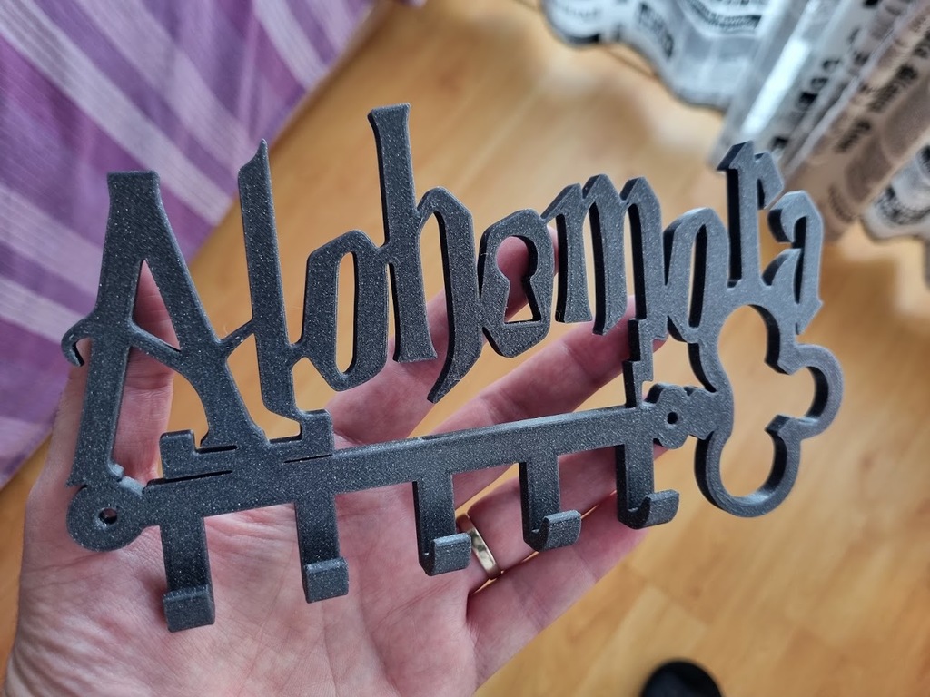 Alohomora keychain holder