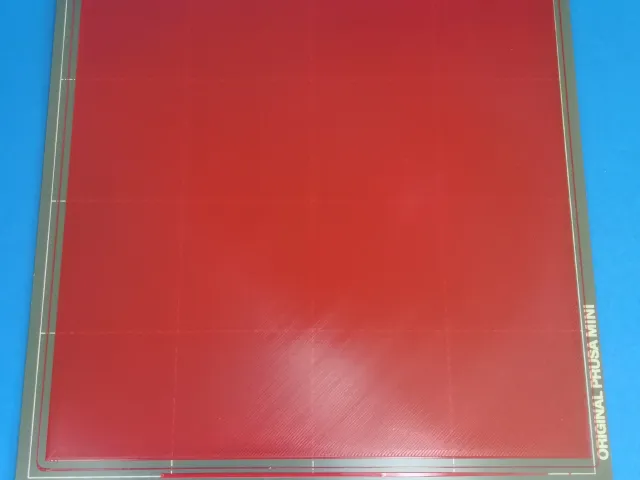 Prusa Mini perfect first layer! Bed calibration test model for 0.15 and 0.2 mm layers.