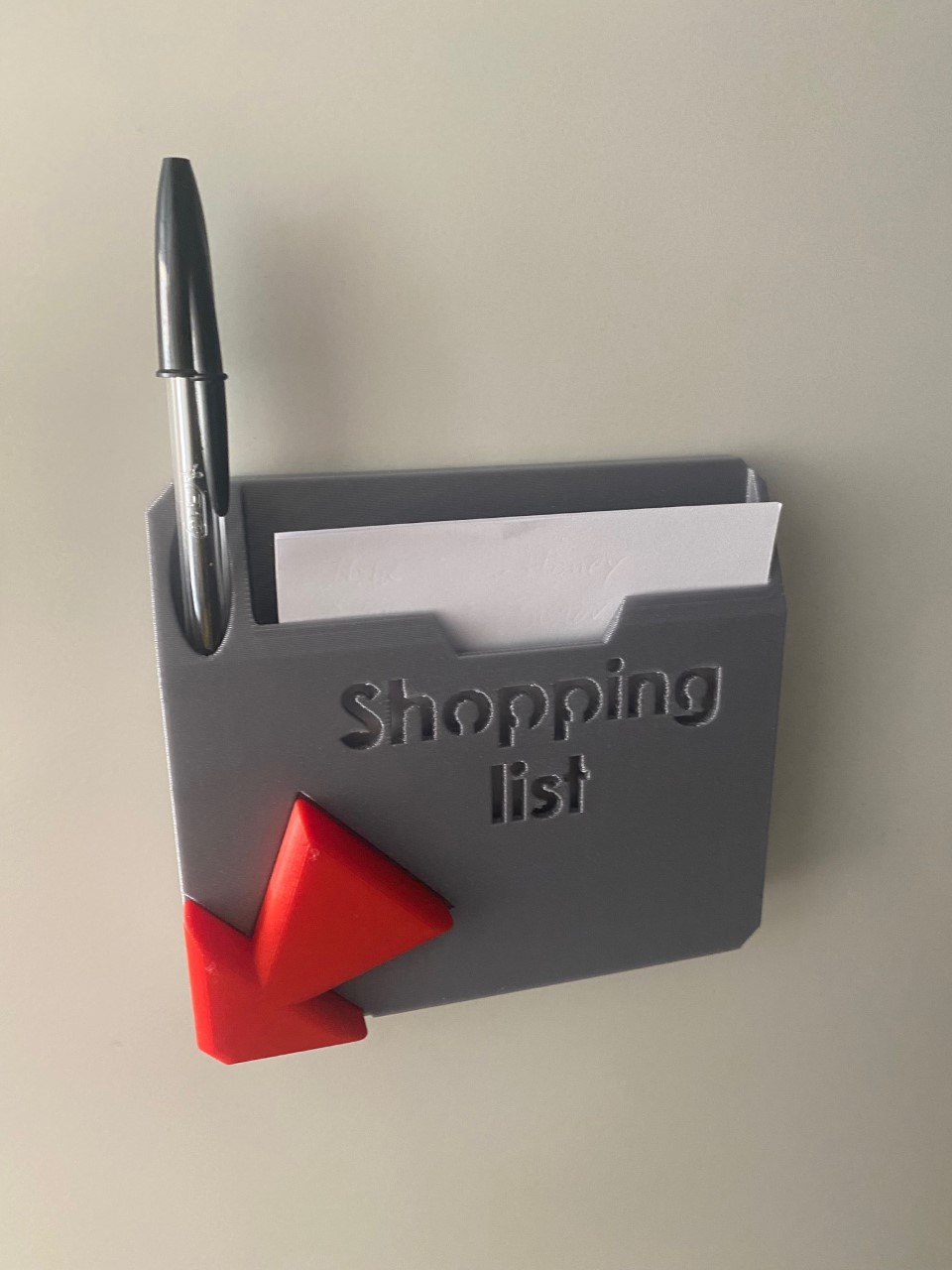 Magnetic shopping list