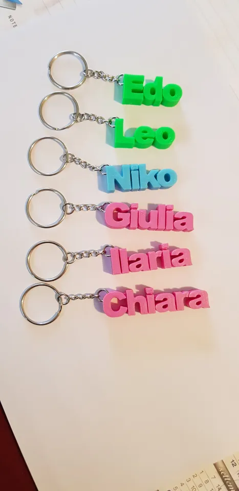 Badge - Name Tag - Keychain - File STEP by Lele88, Download free STL model