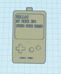 Gameboy Name Tag