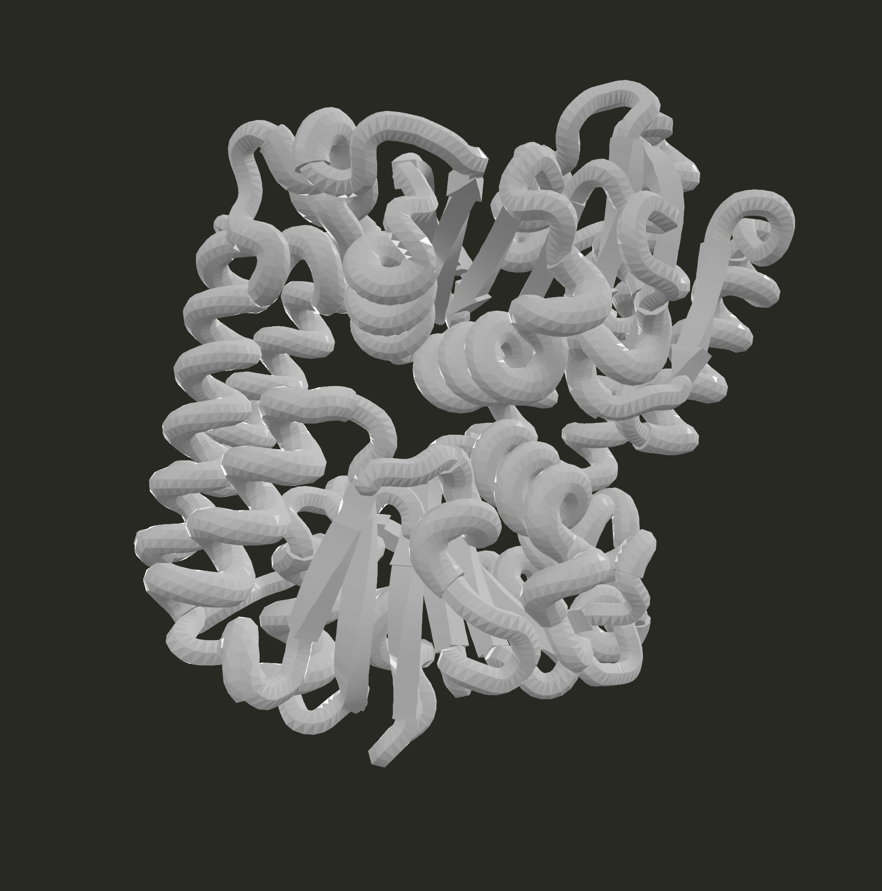 Miniatura 3 do modelo 3D 3D-printable homodimeric protein model
