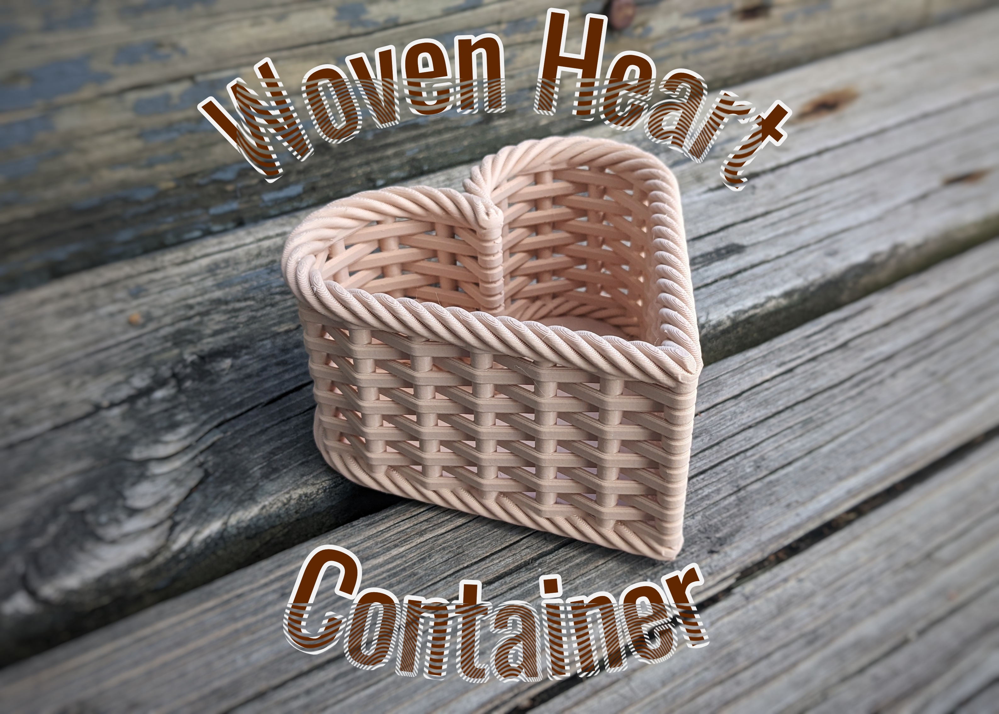 Woven Heart Container