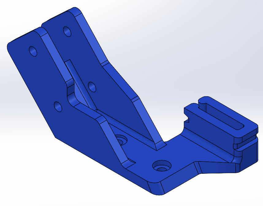 vyper 45deg filament sensor with cable clamp