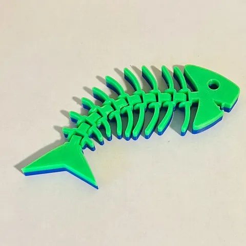 Two color articulated fish