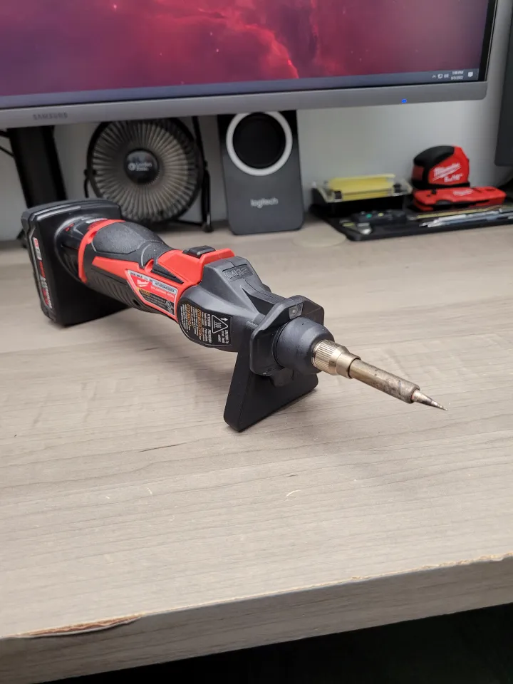 Milwaukee M12 Soldering Iron Tip Protector – Button Lock & Stand – CALM-3D – Free Shipping