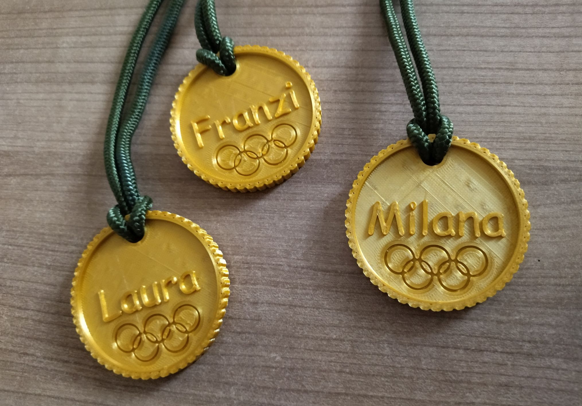 Gold medal name plate / olympic medal