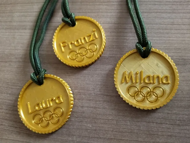 Gold medal name plate / olympic medal