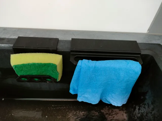 Sponge and dishcloth hangers