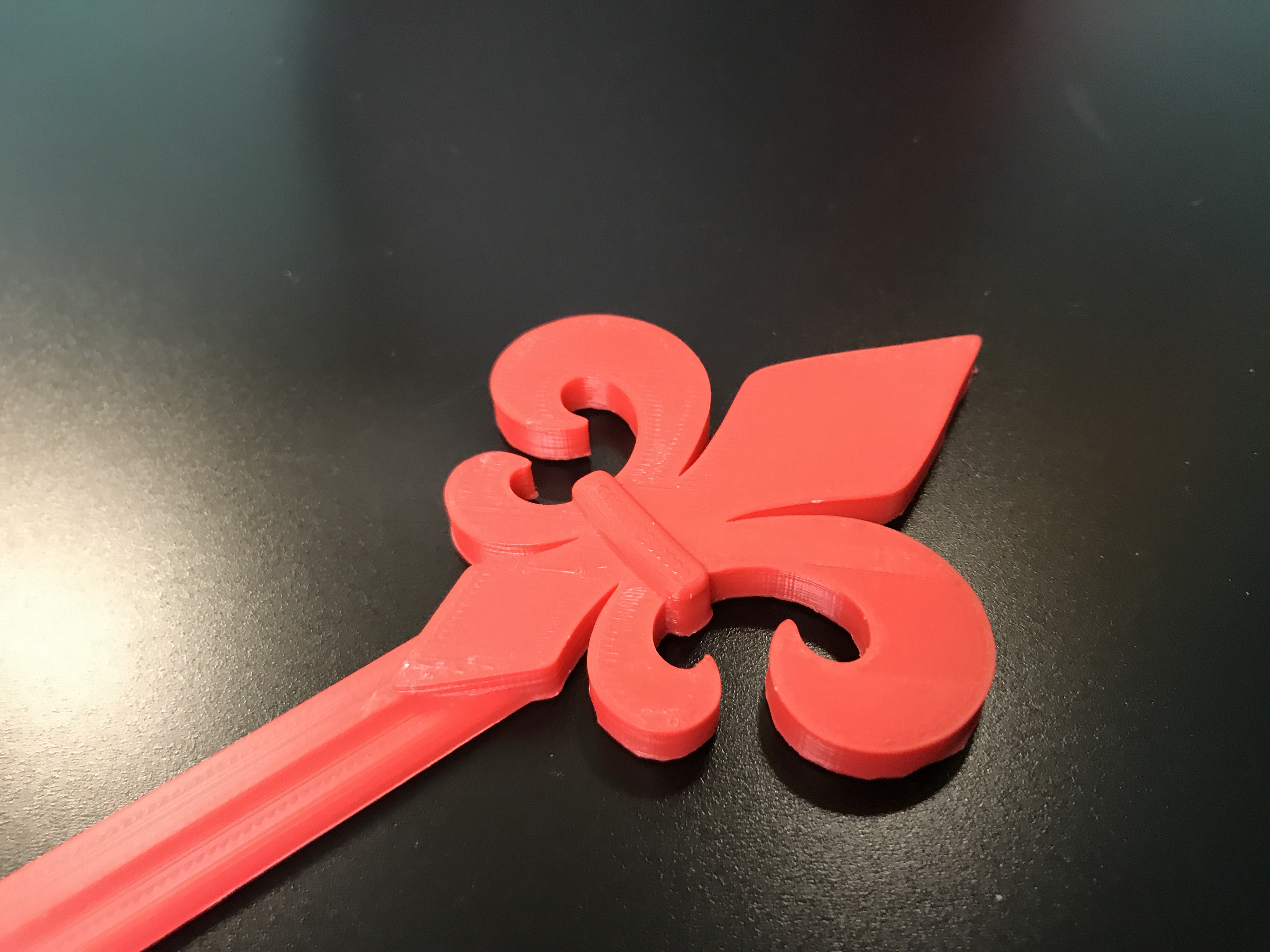 Miniatura 4 do modelo 3D Fleur de lis Mailbox Flag