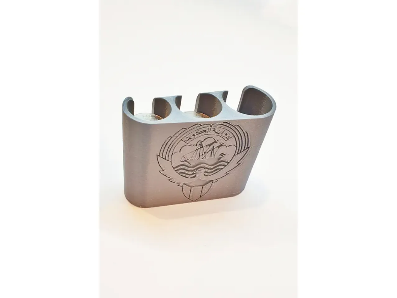 coin holder (Kuwait) / مرتب عملات كويتية مع شعار دولة الكويت by Yaqoub Murad  | Download free STL model | Printables.com