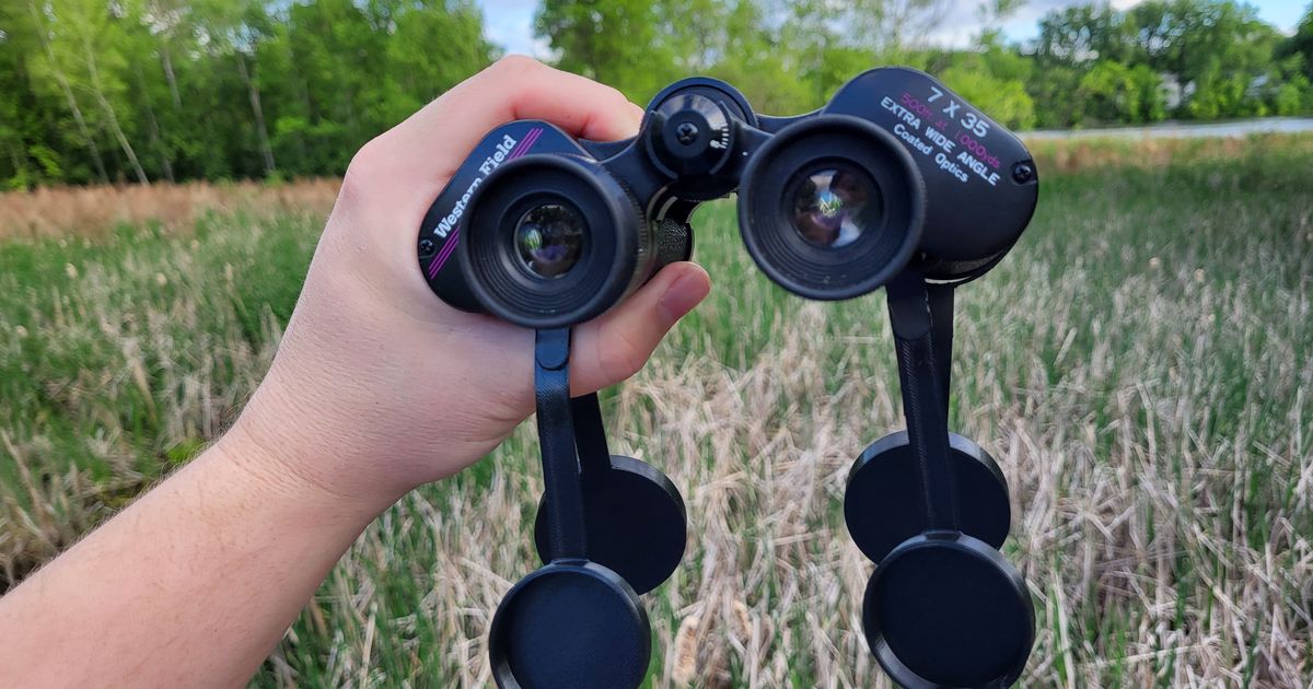 Binocular Lens Caps 48mm & 38mm OD for flexible filament by Beaver