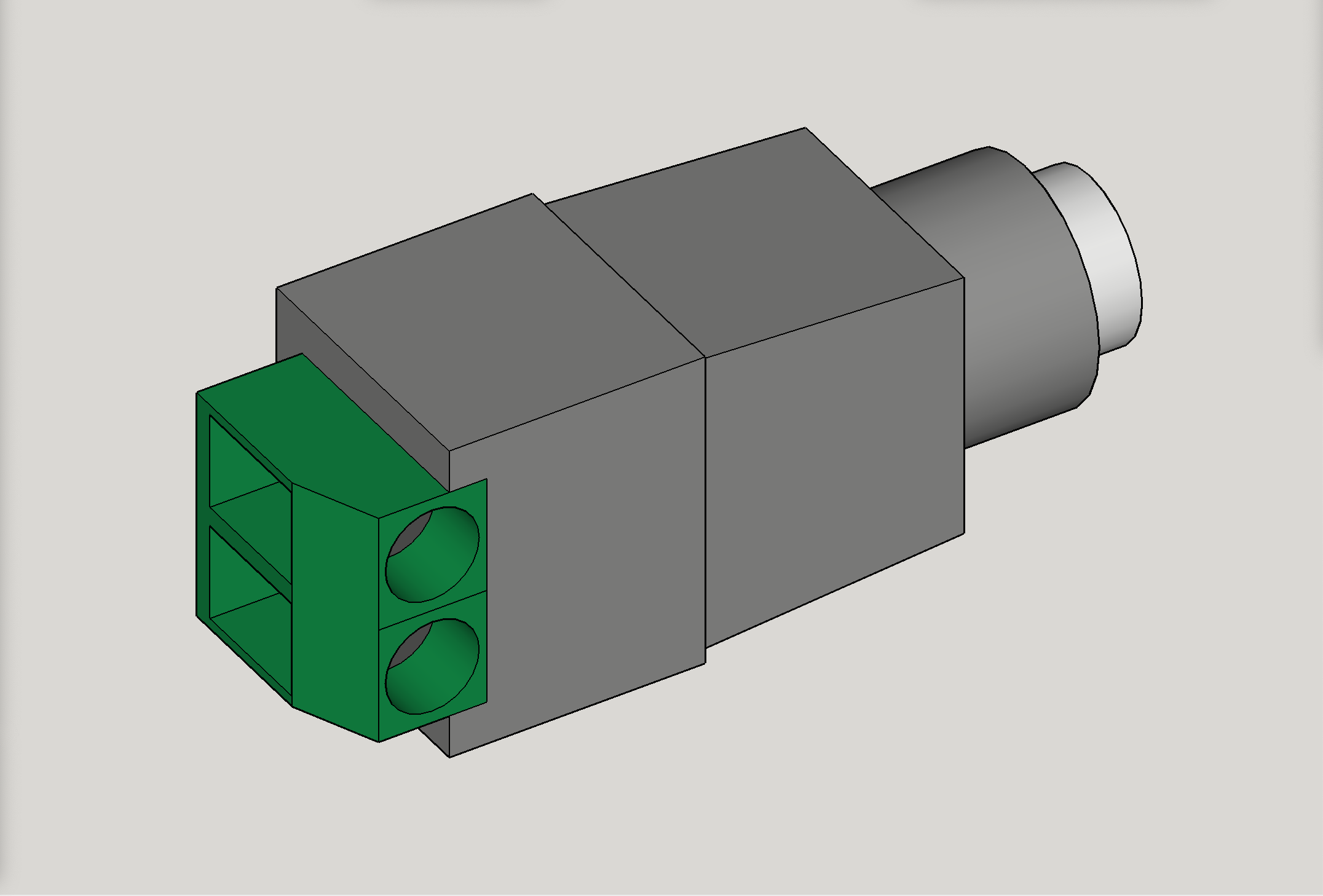 2.1x5.5mm DC Power Jack Plug Adapter Connector (to help with modeling)