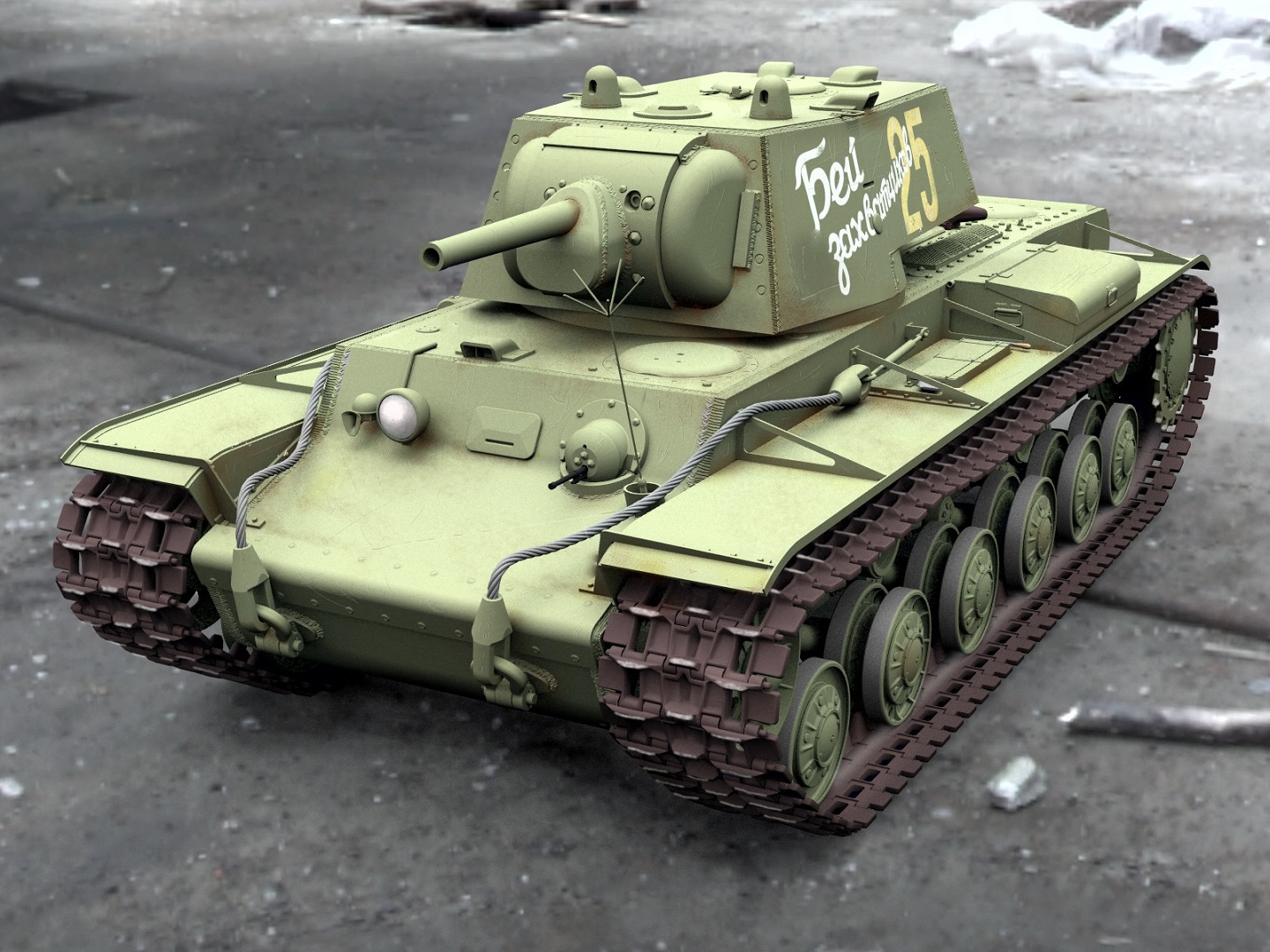 Tank KV 1 RC Model 1 10 By Salin10 Download Free STL Model 