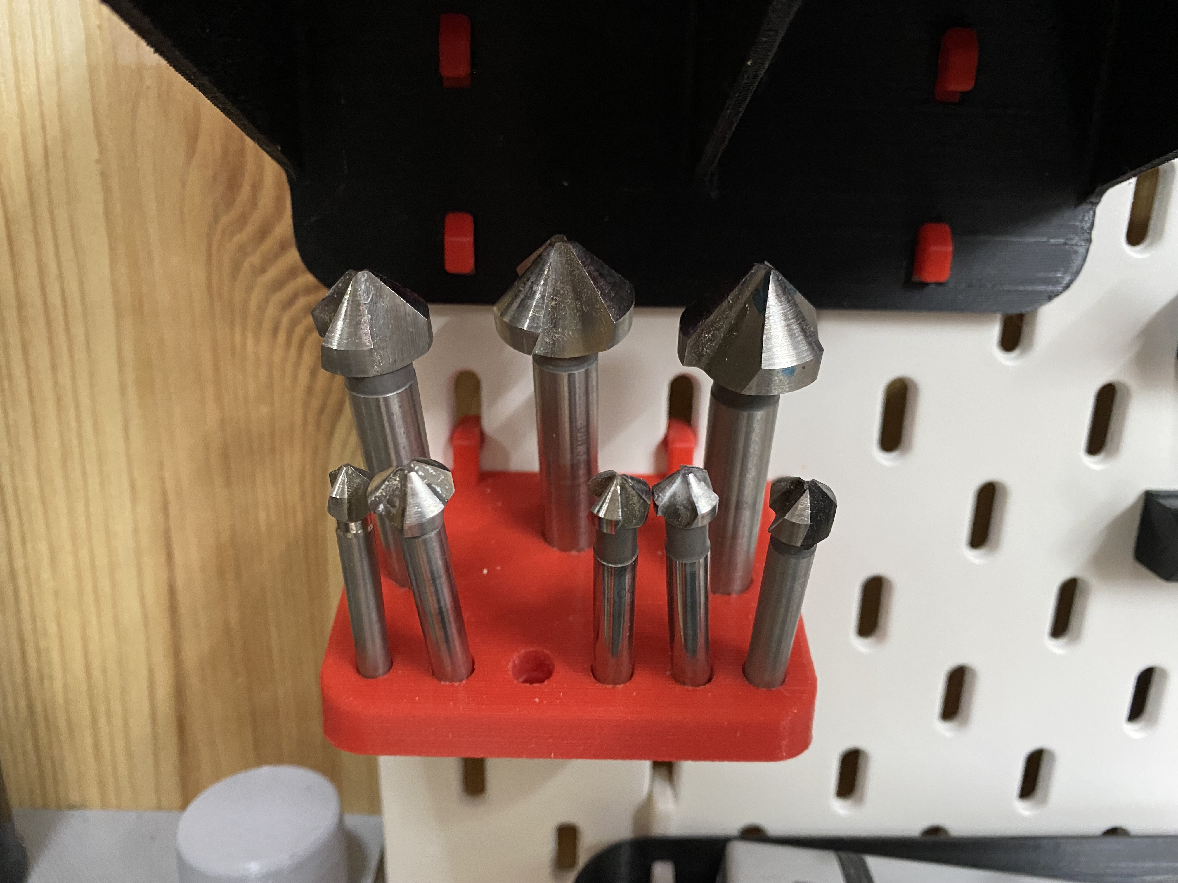 countersink holder for ikea skadis