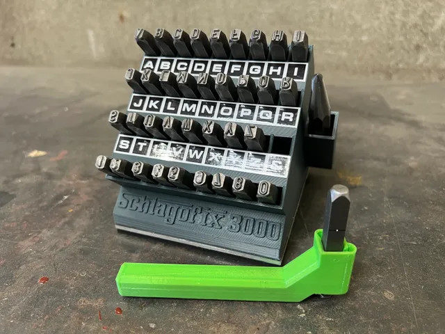 Letter/Number Punch Holder and Organizer