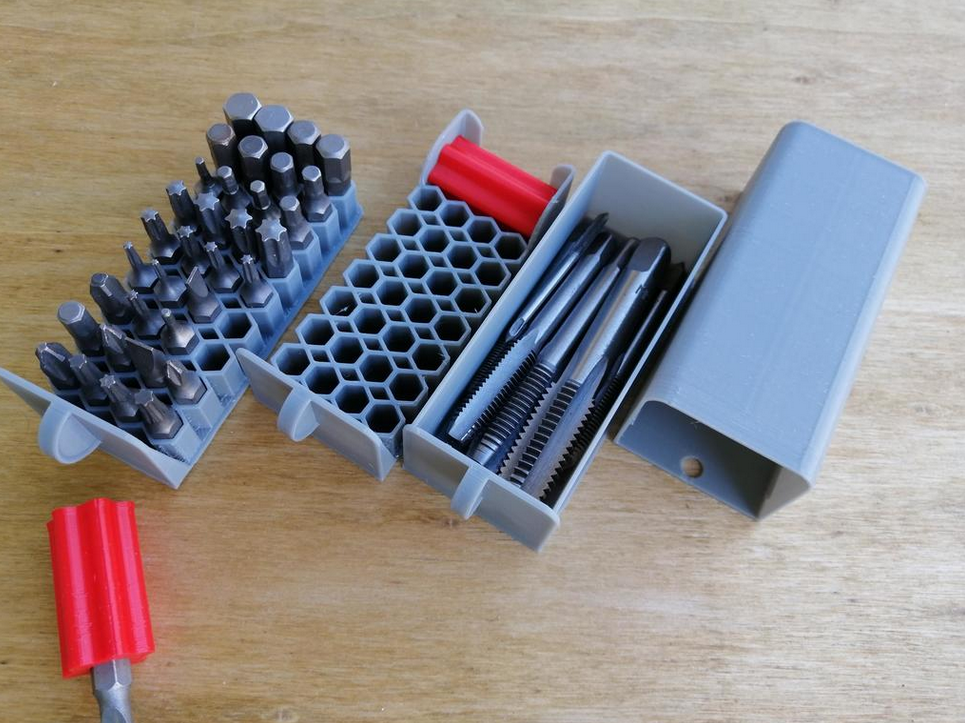 Miniatura 3 do modelo 3D hex bit storage for 1/4" Hex Bits