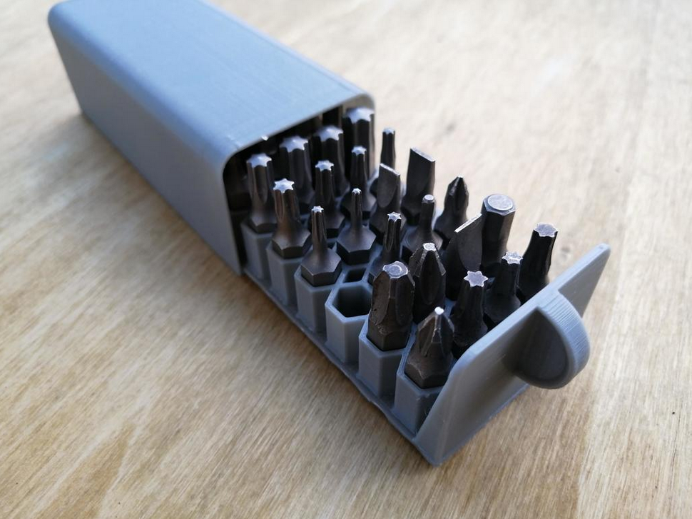 Hex Bit Storage For 1 4 Hex Bits By IsiTapier Download Free STL   Hexbitstorage1 