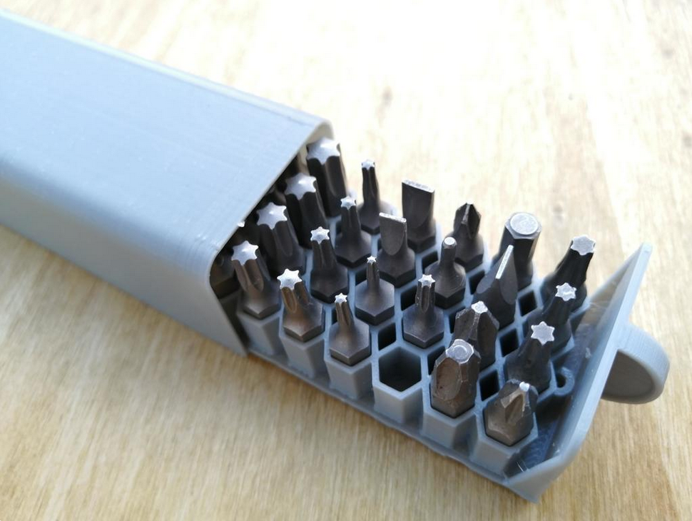 Hex Bit Storage For 1 4 Hex Bits By IsiTapier Download Free STL   Hexbitstorage2 