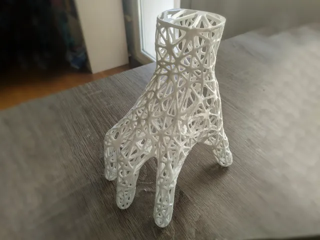 Addams Family Thing Hand Wireframe