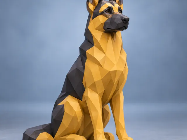 Low Poly German Shepherd