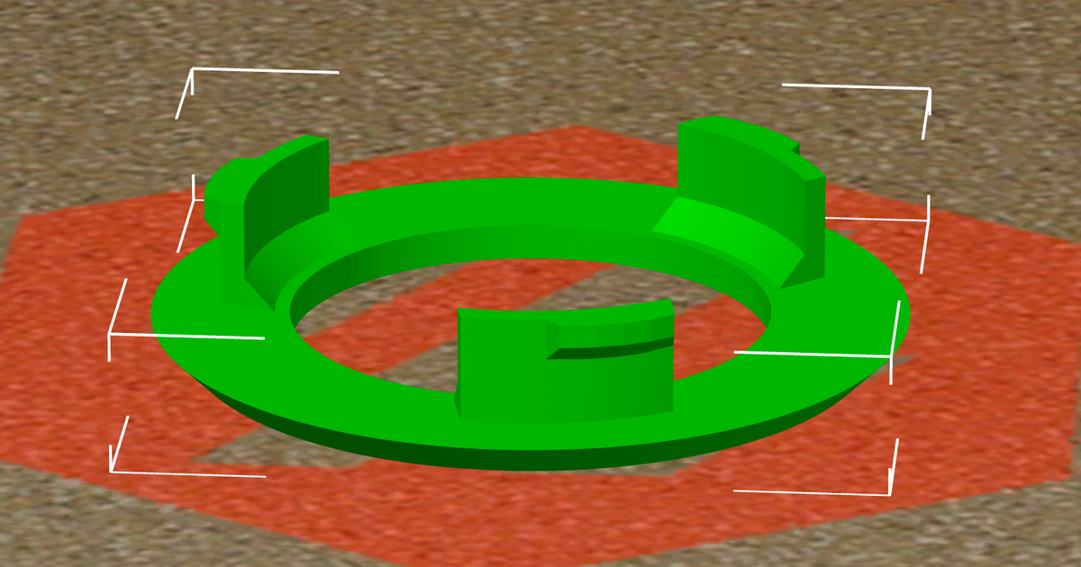 Patio Table Center Ring by RC Ade Download free STL model