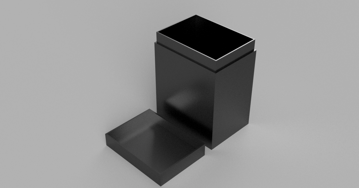 Basic Customizable TCG Deckbox by MetalEnpherno Download free STL