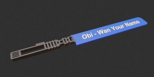 Light Saber Name Badge