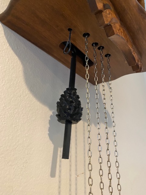 cuckoo clock pine cone pendulum with fine adjustment