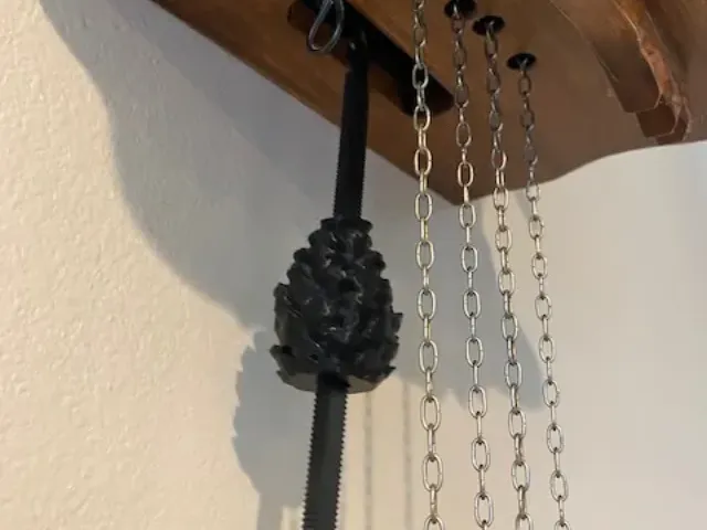 cuckoo clock pine cone pendulum with fine adjustment