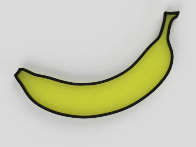 Banana fridge magnet