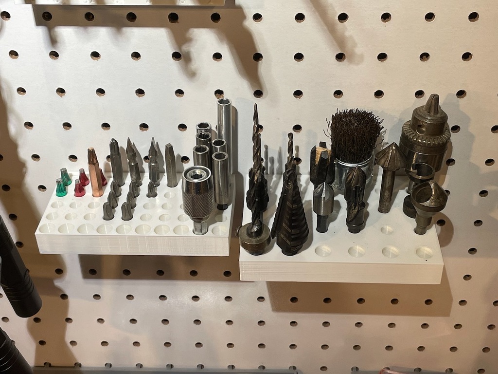 Parametric Pegboard Bit Holder
