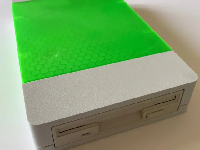 Case for Greaseweazle v4 and 3.5" floppy drive