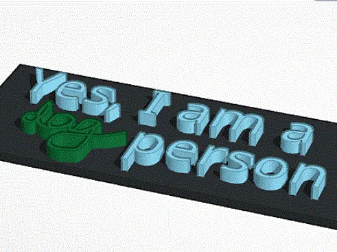 Dog Person Room Sign