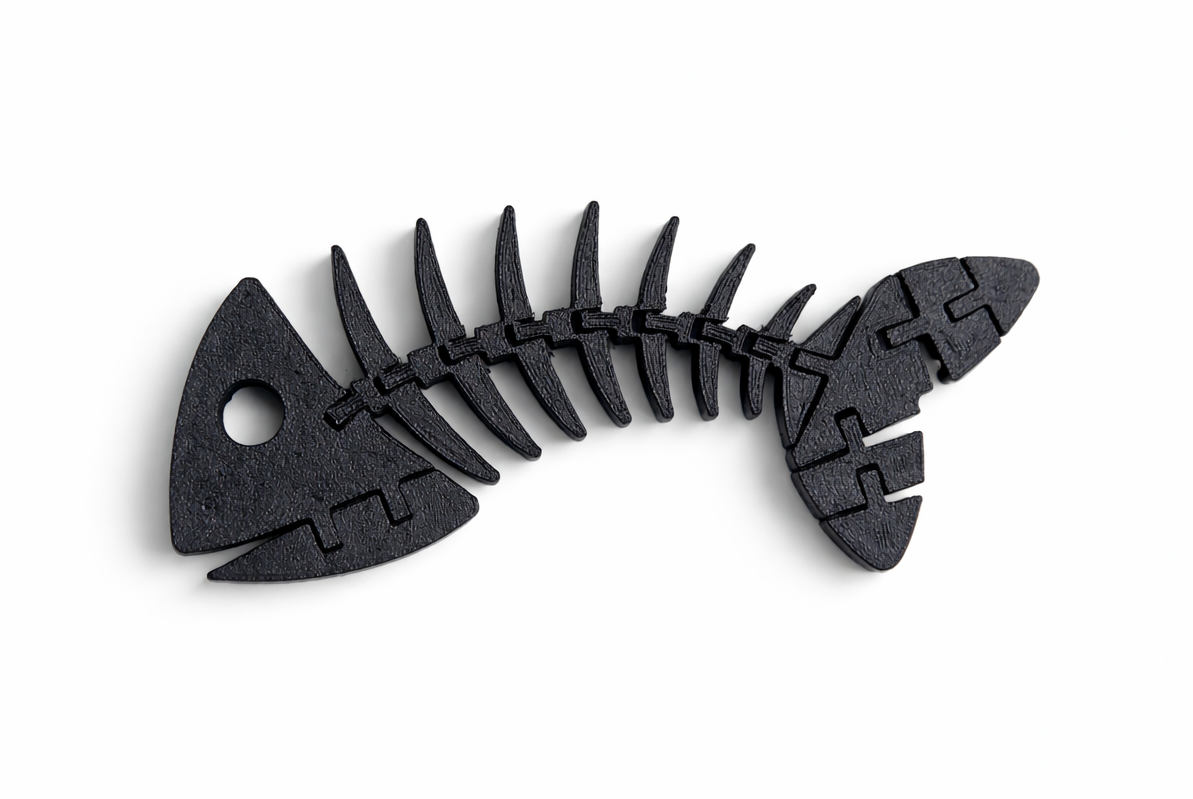 Articulated Flexible Fish Bone Skeleton Fidget