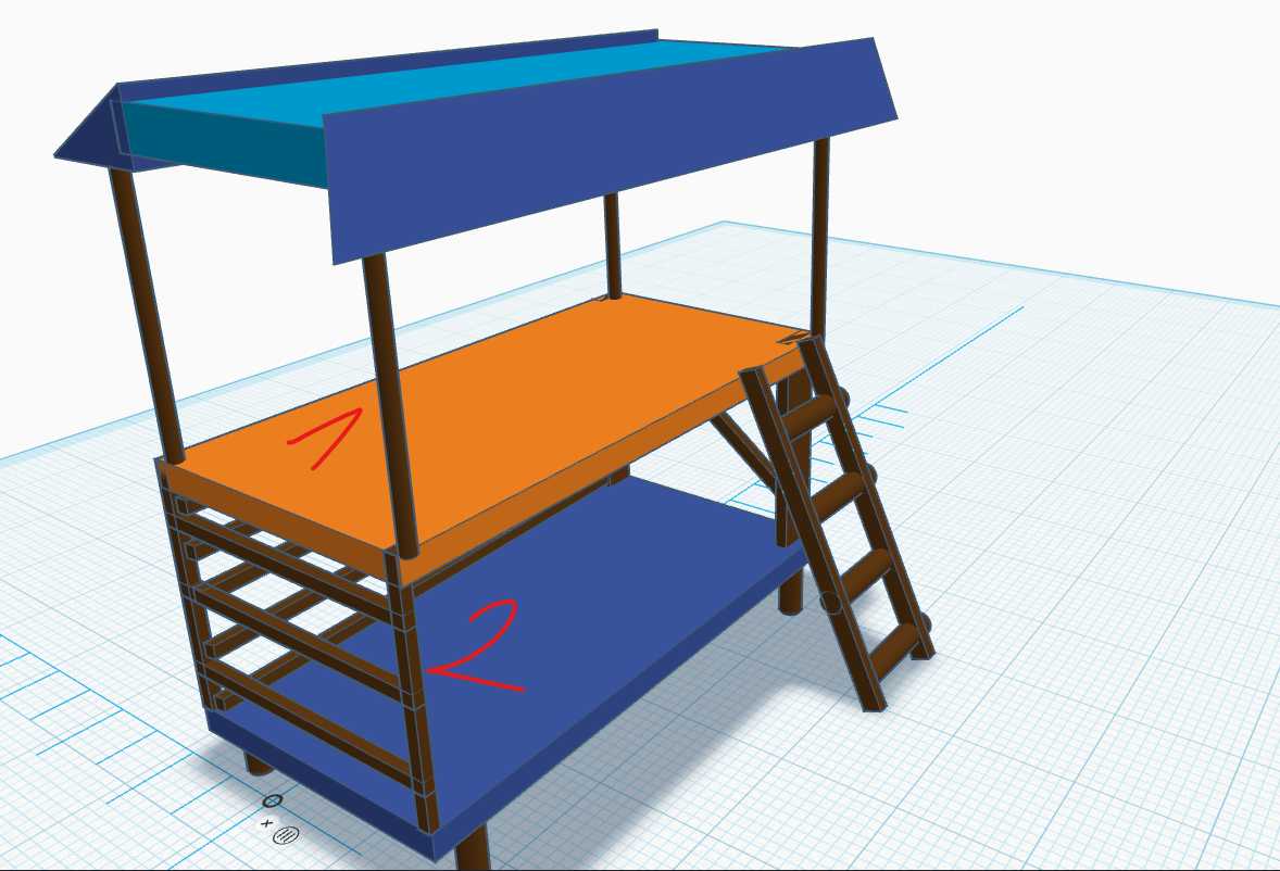 two Mini 13 bed