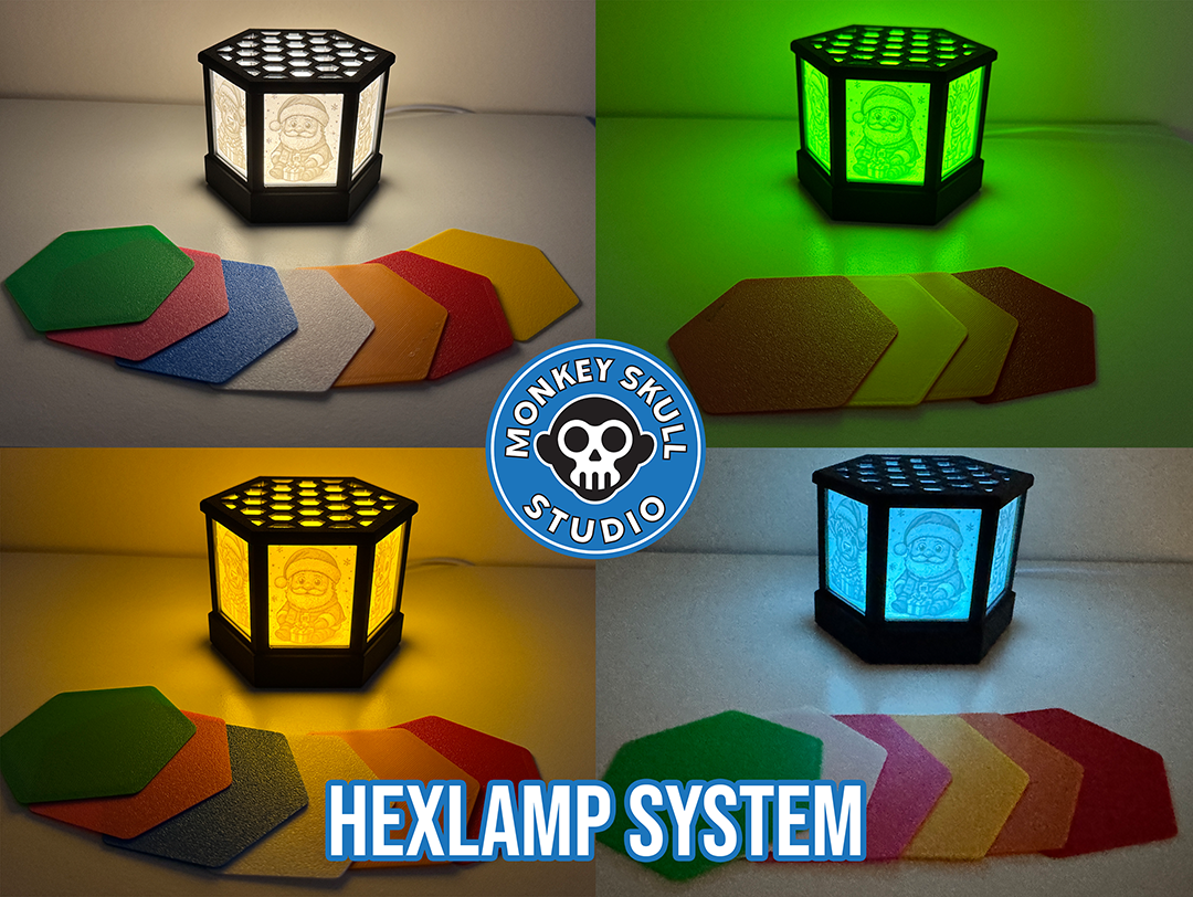 HexLamp System – Modular Lithophane Lamp