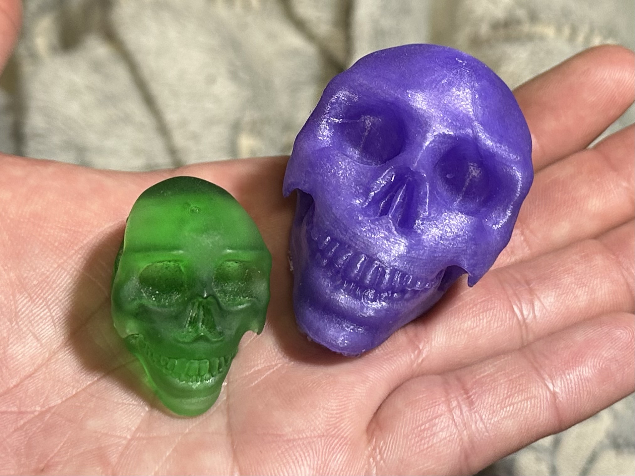 Human Skull Chunky Paracord Bead