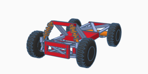 car with suspention
