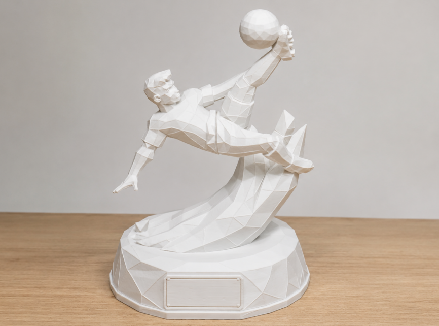 Lowpoly Football Soccer Bicyclekick