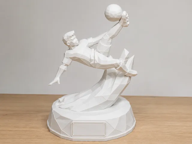 Lowpoly Football Soccer Bicyclekick