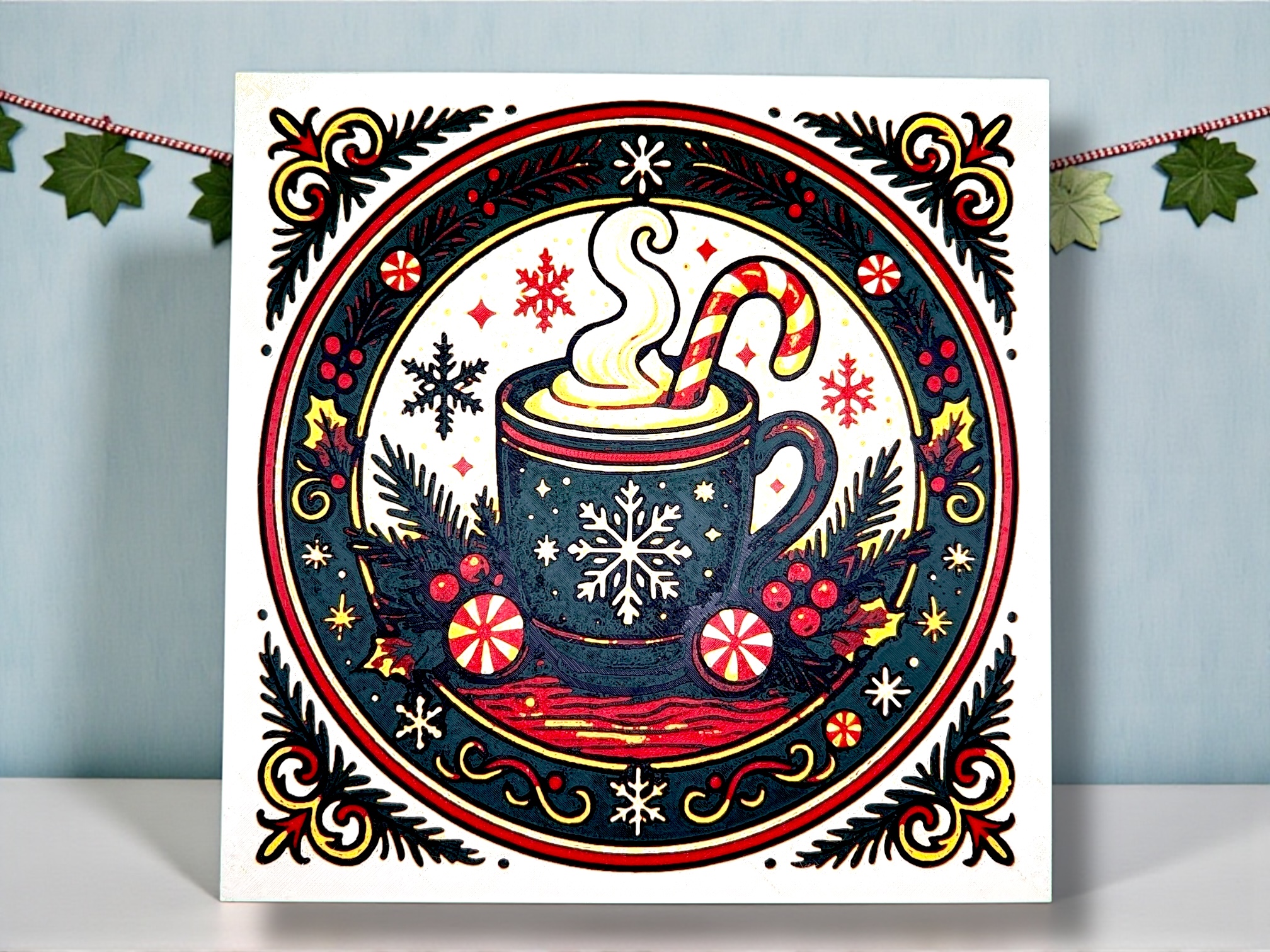 Vintage Christmas Peppermint Hot Cocoa Hueforge