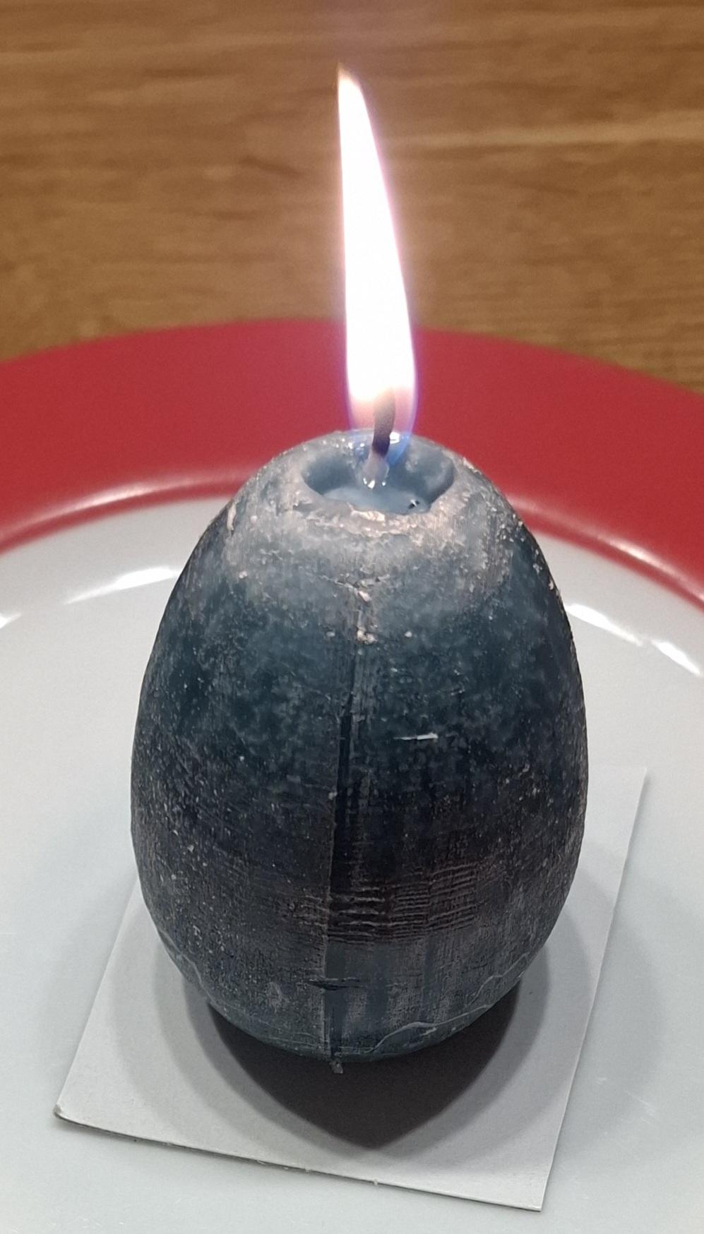 Easter egg candle mold