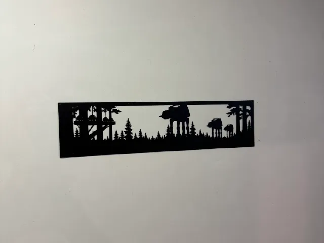 endor AT-AT star wars 2d decorative design 600x150mm printinplace