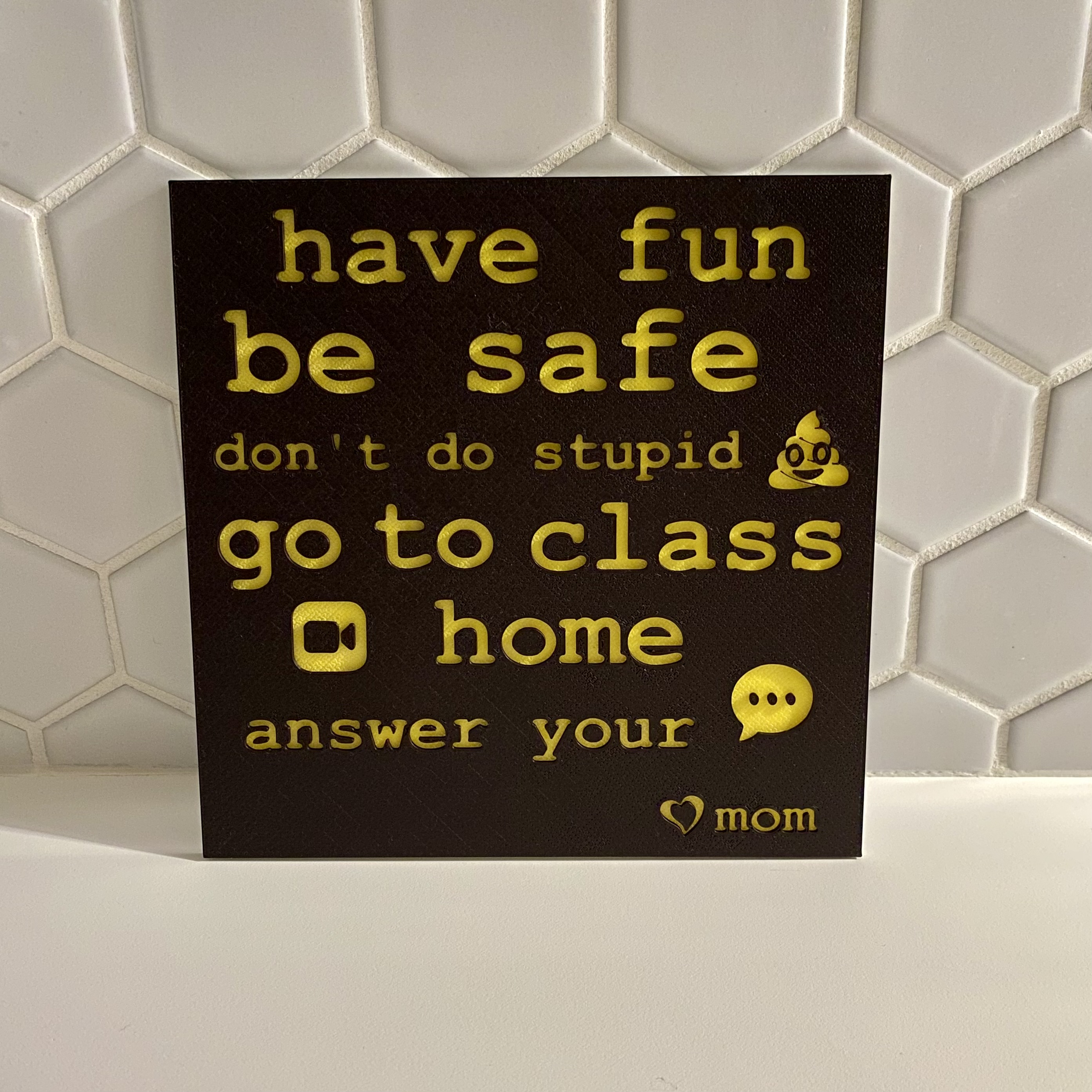 Funny Sign - College Send Off