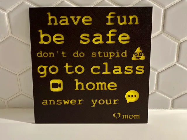 Funny Sign - College Send Off